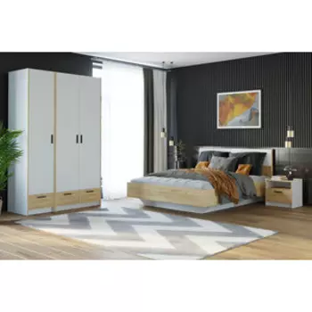 Спальня Сильва Оттавия комплектация 3 (НМ 011.80+НМ 011.20+НМ 011.56 Вивальди 1+НМ 011.15+НМ 011.15)