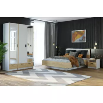 Спальня Сильва Оттавия комплектация 4 (НМ 011.56 Вивальди 1+НМ 011.15+НМ 011.15+НМ 011.80 PZ+ НМ 011.20 PZ)