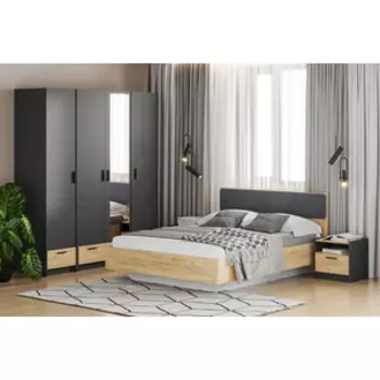 Спальня Сильва Оттавия комплектация 6 (HM 011.80 PZ+HM 011.20+HM 011.20+HM 011.56+HM 011.15+HM 011.15)