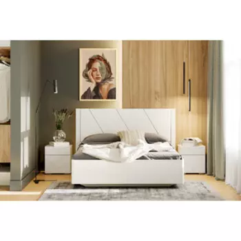 Спальня Сильва Summit комплектация 1 (НМ 013.61+НМ 013.61+НМ 040.71) Меренга, белый текстурный (TSLV0087)