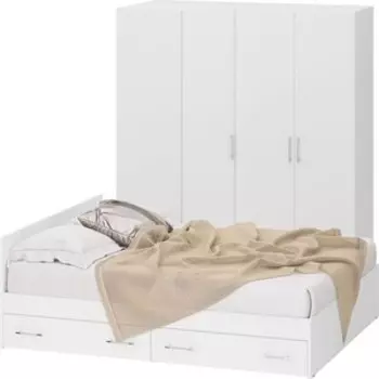 Спальня СВК Стандарт 2-1600Я белая (1024302)