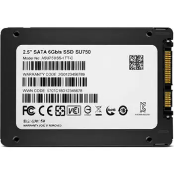 SSD накопитель A-DATA 512Gb Ultimate SU750, 2.5'', SATA III, [R/W - 550/520 MB/s] 3D-NAND TLC