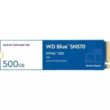 SSD накопитель Western Digital (WD) Blue SN570 WDS500G3B0C 500ГБ M2.2280 NVMe PCIe Gen3 8Gb/s