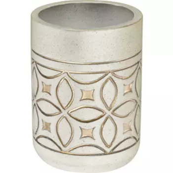 Стакан для ванной Fixsen Rich белый/золото (FX-251-3)