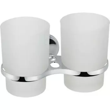 Стакан для ванной Grampus Laguna двойной, хром (GR-7807)