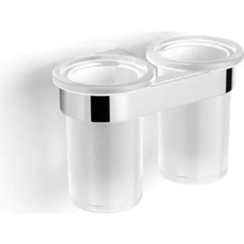 Стакан для ванной Langberger Lugano двойной, хром (24019A)