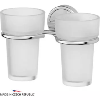 Стакан для ванны FBS Luxia двойной, хром (LUX 007)