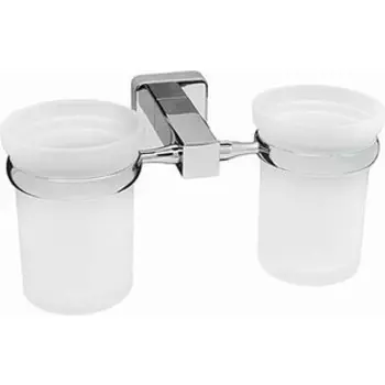 Стакан для ванны Wasserkraft Lippe двойной, хром (K-6528D)