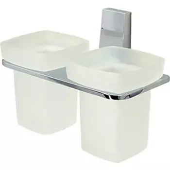 Стакан для ванны Wasserkraft Lopau двойной, хром (K-6028D)