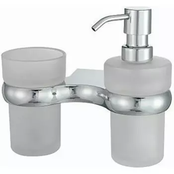 Стакан и дозатор Wasserkraft Berkel хром (K-6889)