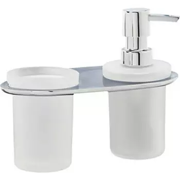 Стакан и дозатор Wasserkraft Kammel хром (K-8389)