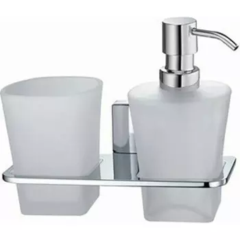 Стакан и дозатор Wasserkraft Leine хром (K-5089)