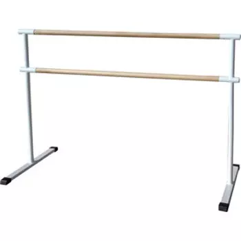 Станок хореографический ZSO напольный мобильный двухрядный 1,5 м (перекладина D-40 мм береза)