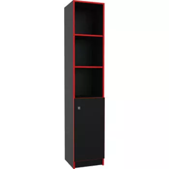 Стеллаж МДК Black Красный (BL - СЛУ3К)