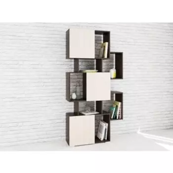 Стеллаж ТЭКС Стеллаж Ромео-9 венге/дуб молочный