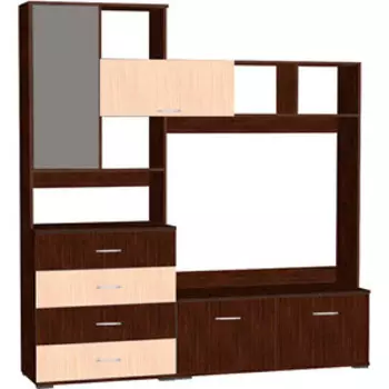 Стенка LuxDorf ГТ2 венге/дуб млечный