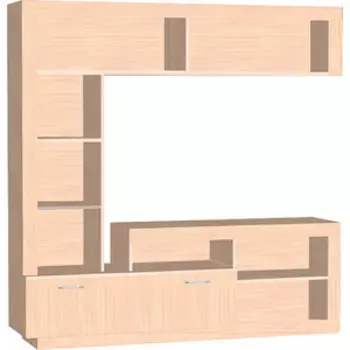 Стенка LuxDorf ГТ4 дуб млечный