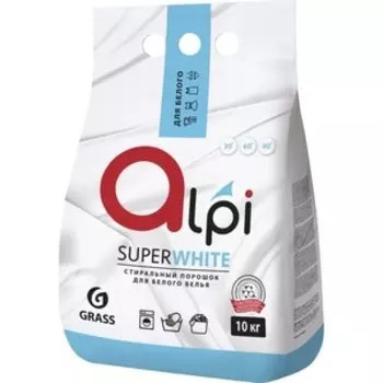 Стиральный порошок GRASS Alpi для белого белья, 10кг