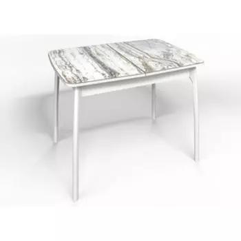 Стол Бител Флорида СМ-2 ножки массив изогнутые, белые (BTL10000519)