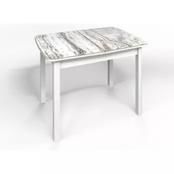 Стол Бител Флорида СМ-2 ножки массив прямые, белые (BTL10000535)