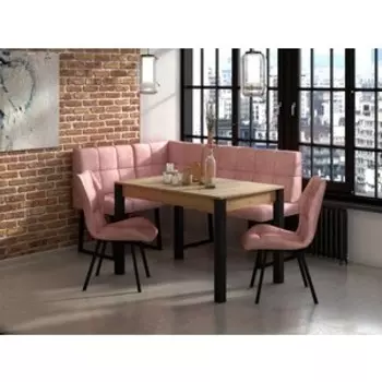 Стол Бител Милан-3 Раздвижной Н.П (Дуб Крафт Золотой, Черный) (BTL10000824)