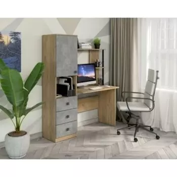 Стол Бител Ск 8 (Дуб Золотой Крафт/Ателье Светлое) (BTL10000858)