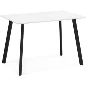 Стол деревянный Woodville Ремли 110х67х76 белый / черный (584294)