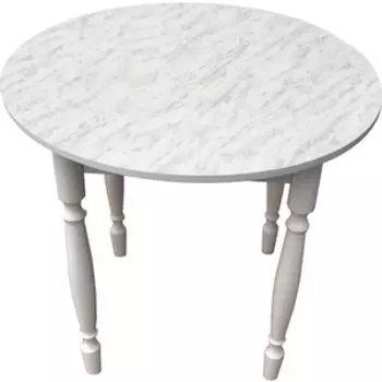 Стол Катрин Круглый нераздвижной мрамор пластик