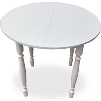 Стол Катрин Круглый раздвижной белый ЛДСП