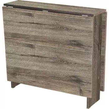 Стол-книжка Катрин СКТ-120 дуб веллингтон, круглая хром 50 мм