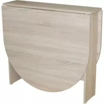 Стол-книжка Катрин СКТ-60 дуб сонома, круглая хром 50 мм