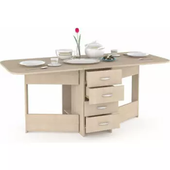 Стол-книжка с ящиками Моби Глория 606 дуб паллада