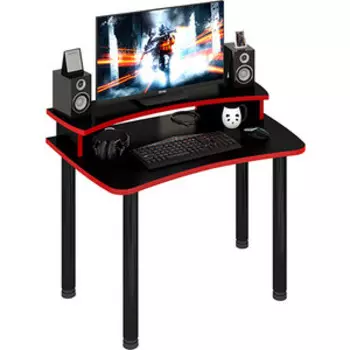 Стол компьтерный МЭРДЭС СКЛ-Софт120МО+НКИЛ120 Ч черный