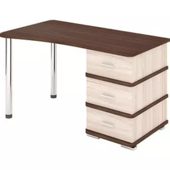 Стол компьютерный МЭРДЭС СД-35 КШШ ЛЕВ карамель/шамони/шамони