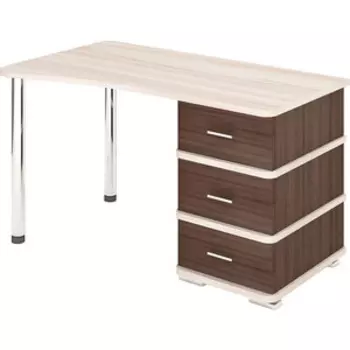 Стол компьютерный МЭРДЭС СД-35 ШКК ЛЕВ шамони/карамель/карамель