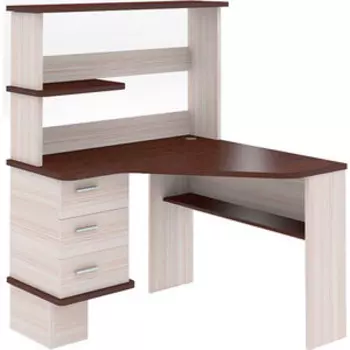 Стол компьютерный МЭРДЭС СД-45 КВ-ЛЕВ карамель/венге