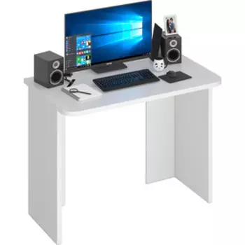 Стол компьютерный МЭРДЭС СКЛ-Прям100 Р БЕ без тумбы