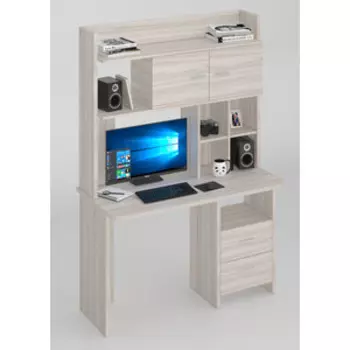 Стол компьютерный МЭРДЭС СКЛ-Прям120Р+НКЛХ-120 К