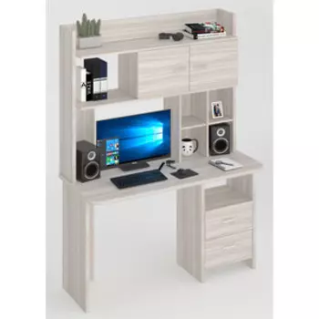 Стол компьютерный МЭРДЭС СКЛ-Прям130Р+НКЛХ-130 К