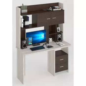 Стол компьютерный МЭРДЭС СКЛ-Прям130Р+НКЛХ-130 КВ