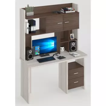 Стол компьютерный МЭРДЭС СКЛ-Прям130Р+НКЛХ-130 КШ