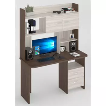 Стол компьютерный МЭРДЭС СКЛ-Прям130Р+НКЛХ-130 ШК