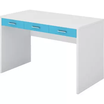 Стол компьютерный МЭРДЭС СП-32 БЕСИ белый/синий