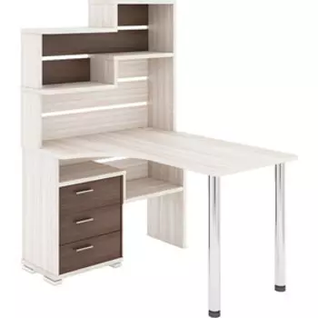 Стол компьютерный МЭРДЭС СР-132 КШ-ЛЕВ карамель/шамони