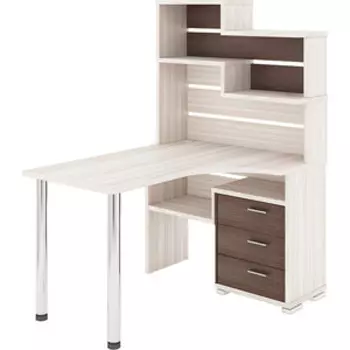 Стол компьютерный МЭРДЭС СР-132 КШ-ПРАВ карамель/шамони