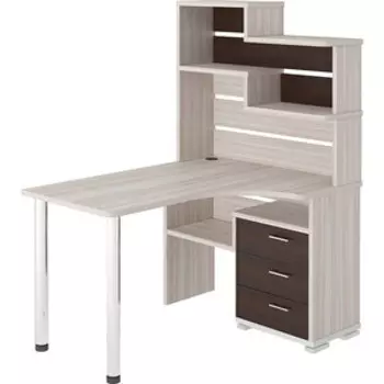 Стол компьютерный МЭРДЭС СР-132 КВ-ПРАВ карамель/венге