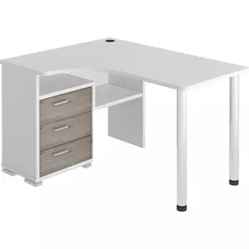 Стол компьютерный МЭРДЭС СР-132С БЕН-ЛЕВ белый/нельсон