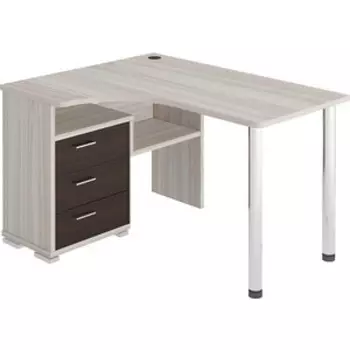 Стол компьютерный МЭРДЭС СР-132С КВ-ЛЕВ карамель/венге