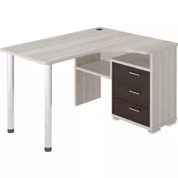 Стол компьютерный МЭРДЭС СР-132С КВ-ПРАВ карамель/венге