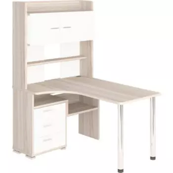 Стол компьютерный МЭРДЭС СР-133 КБЕ-ЛЕВ карамель/белый